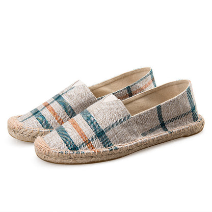 🥿 Scarpe Estive Slip-on da Uomo – Stile Casual in Tela con Suola in Corda 🥿