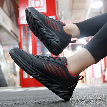 Men's Soft Bottom Light Casual Shoes Teenagers Autumn And Winter Leather Running Shoes