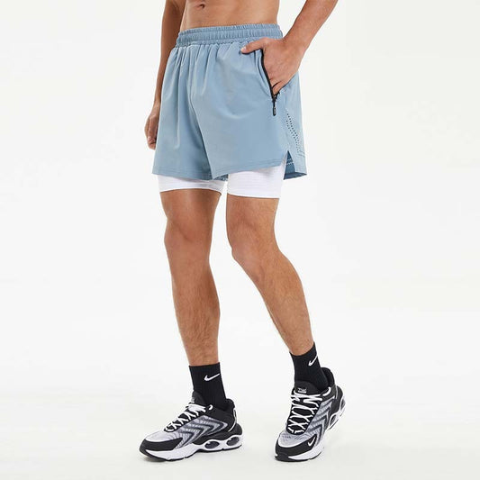 Pantaloncini Sportivi Uomo Estivi – Shorts Running a Doppio Strato, Elastici e Traspiranti