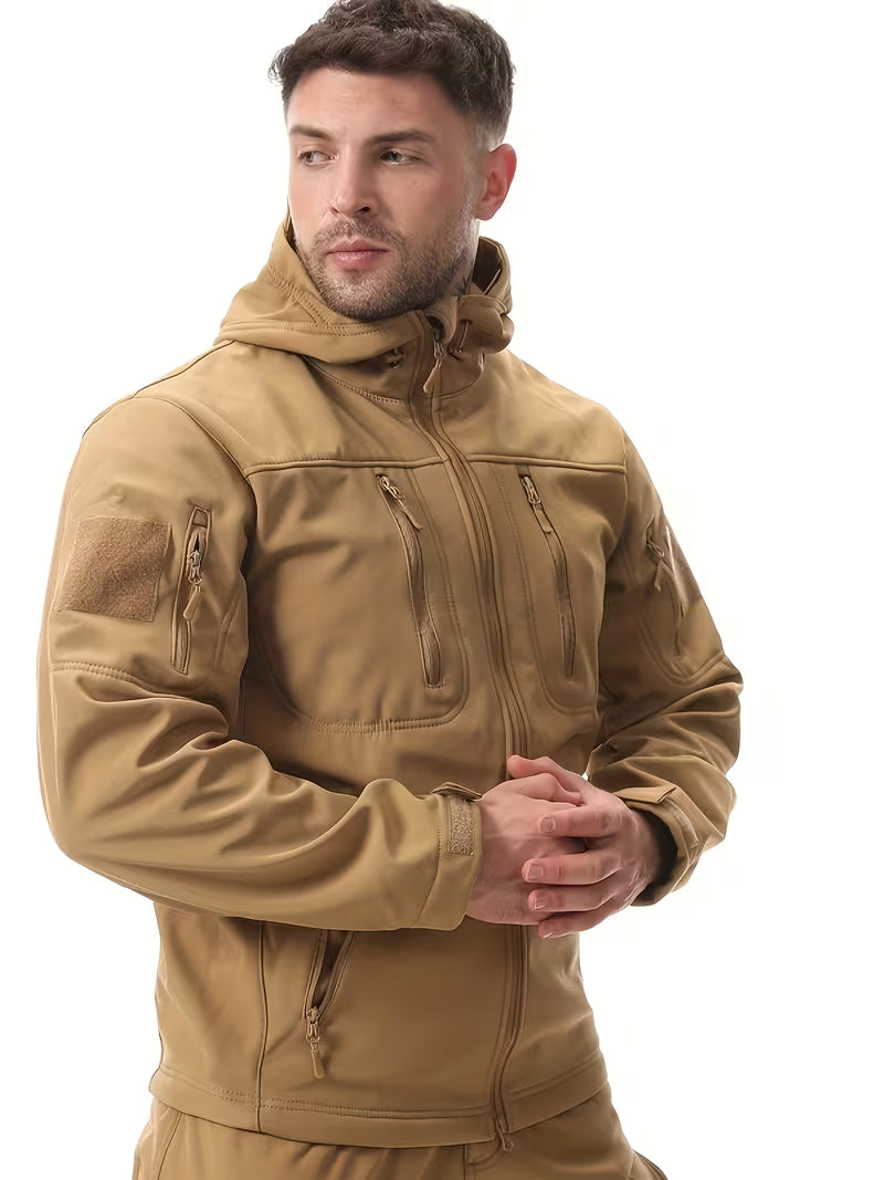 Giacca SoftShell Tattica Uomo Impermeabile Autunno Inverno Antivento Outdoor 💪
