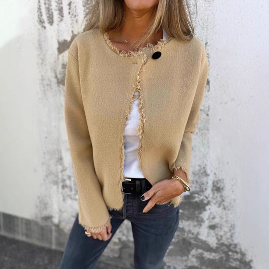 Fashion Casual Crew Neck Top Long Sleeve Women's Clothing