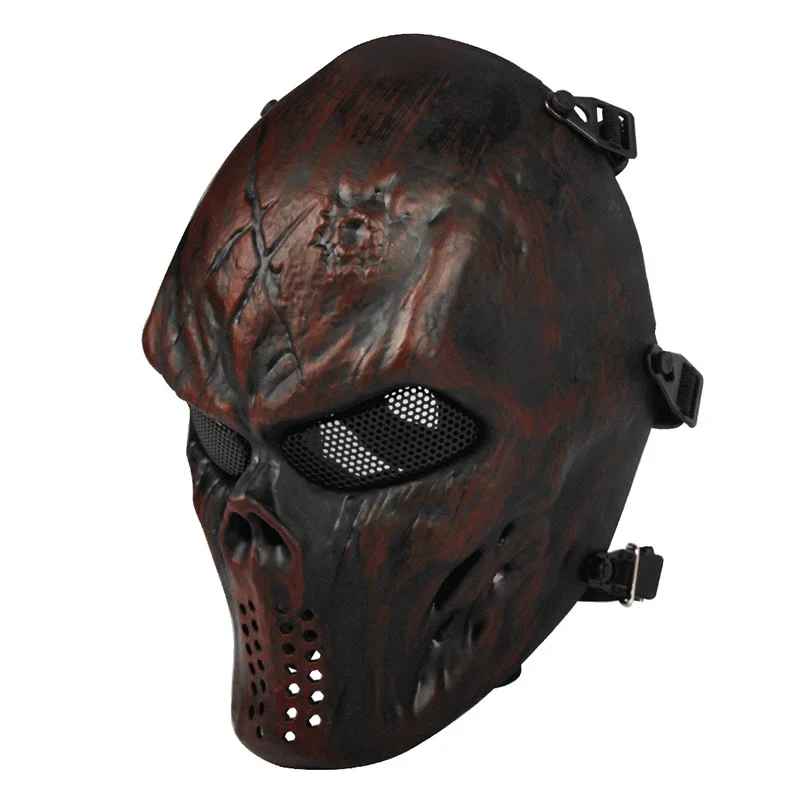 ⚔️ Maschera da Guerriero Teschio in Metallo – Cosplay, Feste Horror