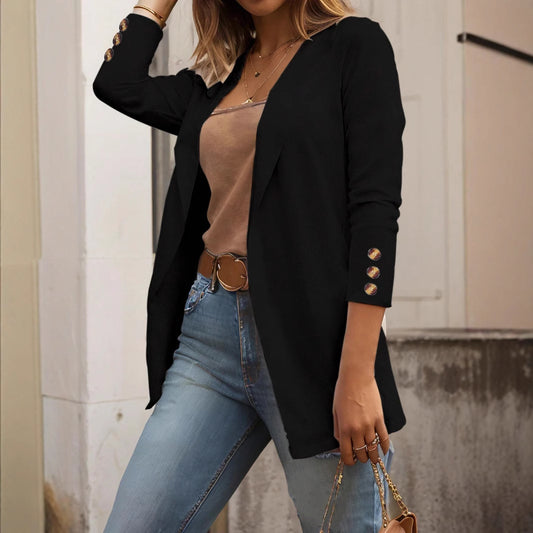 Cappotto Donna Slim Fit Colletto Polo Manica Lunga