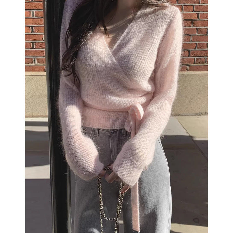 Women's French Style Temperament Long-sleeved Sweater