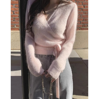 Women's French Style Temperament Long-sleeved Sweater