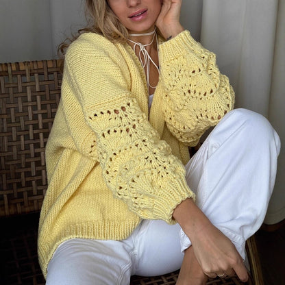 Women's Autumnwinter Fashion Elegant Cardigan Sweater