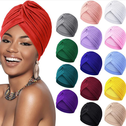 🧢 Cappello donna turbante in poliestere, stile etnico