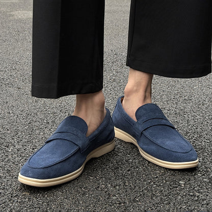 Scarpe Uomo Slip-On in Suede – Suola Morbida e Comode Casual