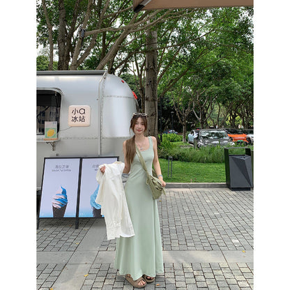 Design Sense Graceful Vest Sling Dress