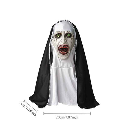 👻 MASCHERA SUORA VALAK HALLOWEEN THE CONJURING 2 CON COPRICAPO