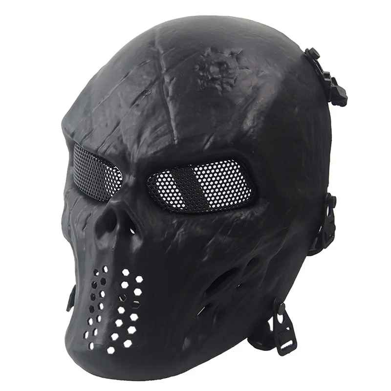 ⚔️ Maschera da Guerriero Teschio in Metallo – Cosplay, Feste Horror