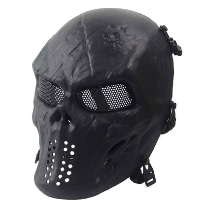 ⚔️ Maschera da Guerriero Teschio in Metallo – Cosplay, Feste Horror