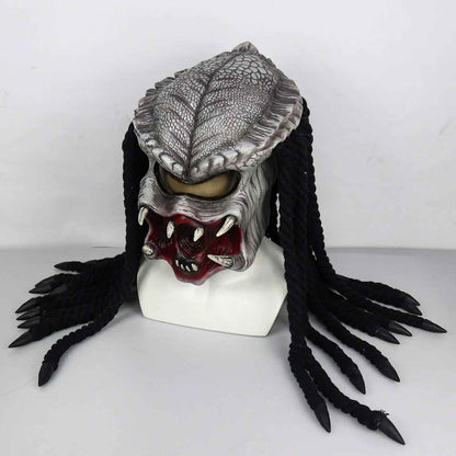 👽 Maschera 3D Predator / Alien in Lattice – Copricapo Horror per Cosplay & Halloween