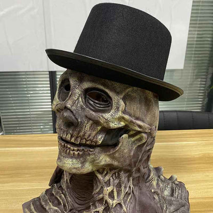 💀 Maschera Teschio Horror in Lattice con Cervello a Vista – Halloween & Cosplay