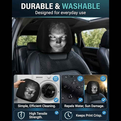 2/4/6 Pezzi Copri Poggiatesta AutoHorror Halloween, Universali, Traspiranti ed Elastici