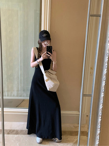 Design Sense Graceful Vest Sling Dress