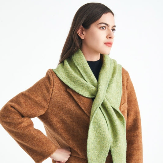 New Korean Style Wool Knitted Triangle Shawl Scarf