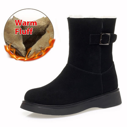 Fashion Velvet Padded Thick Snow Boots Women