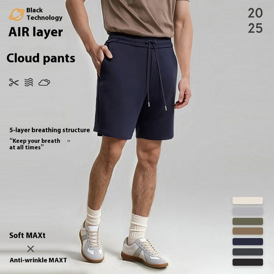 Shorts Uomo Sportivi in Maglia Traspirante – Stile Giapponese, con Coulisse Casual