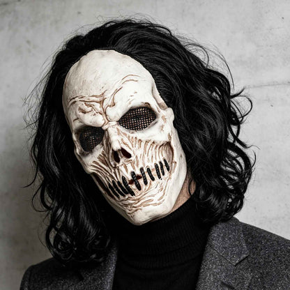 🔥Maschera Teschio Nero Lattice Horror Halloween Carnevale Cosplay