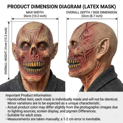 🧛Terrificante Maschera Mostro Horror Realistica in Lattice