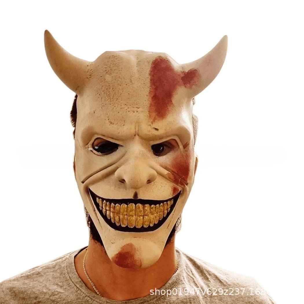 😈Maschera horror Mezza maschera Spaventoso Halloween