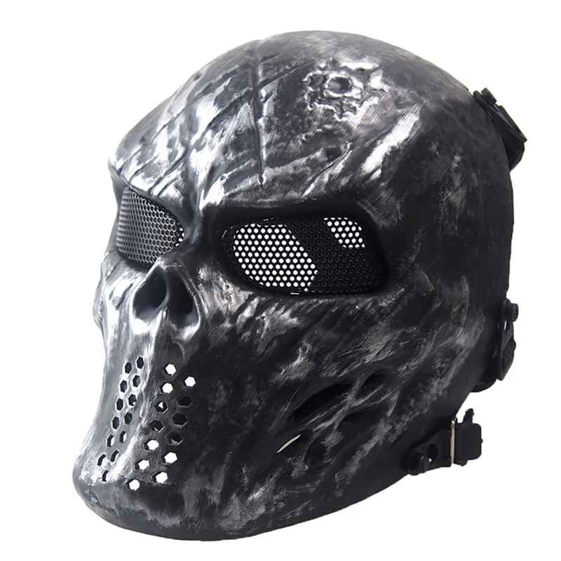 ⚔️ Maschera da Guerriero Teschio in Metallo – Cosplay, Feste Horror