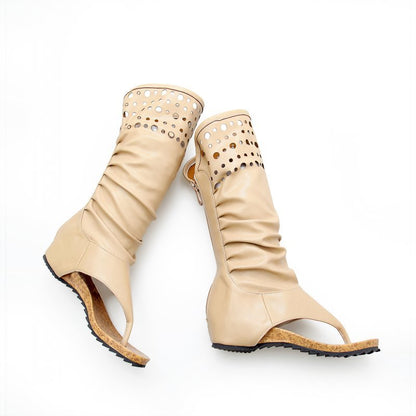 Spring And Summer Casual Flat Toe Sandal Boots