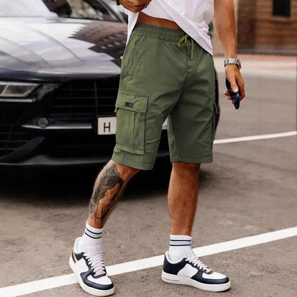 Shorts Uomo Workwear Estivi – Pantaloncini Dritti Casual Americani