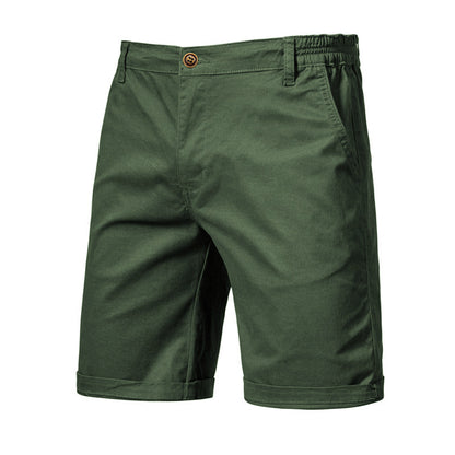 Pantaloni Uomo Slim Dritti e Corti – Taglie Forti, Tinta Unita, Stile Casual