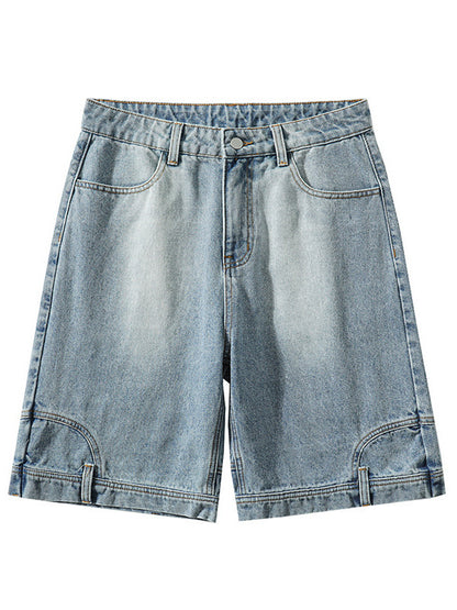 Bermuda Uomo Larghi e Dritti – Shorts Casual Blu, Comodi e alla Moda