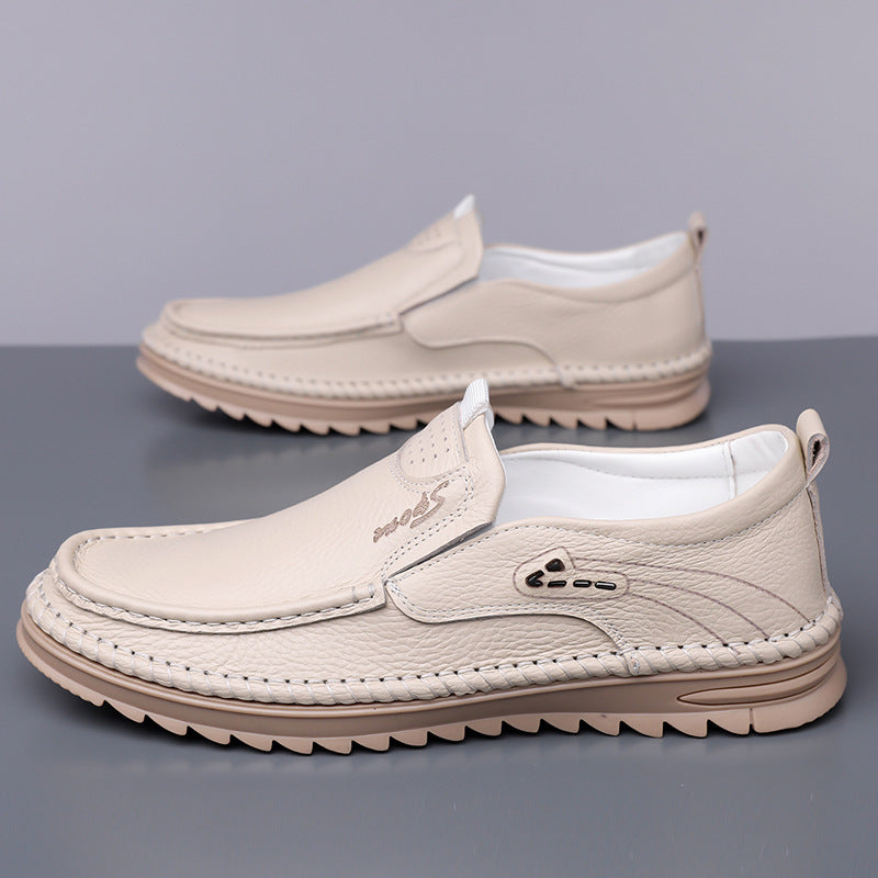 Men's First Layer Cowhide Driving Shoes