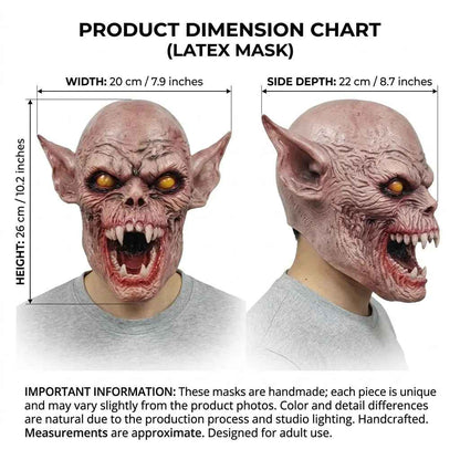 👹 Maschera Demone Ghoul Vampiro in Lattice – Halloween & Cosplay
