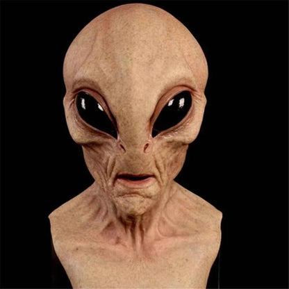 👽 MASCHERA ALIENO UFO TESCHIO HALLOWEEN COSPLAY IN SILICA GEL
