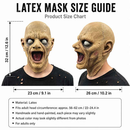 🧟Maschera in Latex Horror di Halloween, Maschera Demoniaca