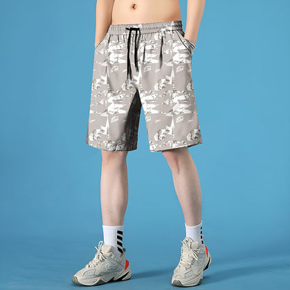 Pantaloncini Uomo Quick-Dry da Mare – Shorts Estivi Soakable in Poliestere