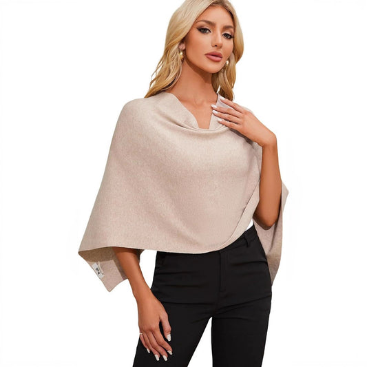 Women's Cloak Short All-match Soft Knitted Shawl Scarf Top