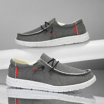 Scarpe Uomo Autunnali Senza Lacci – Canvas Traspiranti, Comfort Plus Size