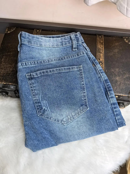 Jeans Uomo Stretch Casual Tinta Unita Comodi