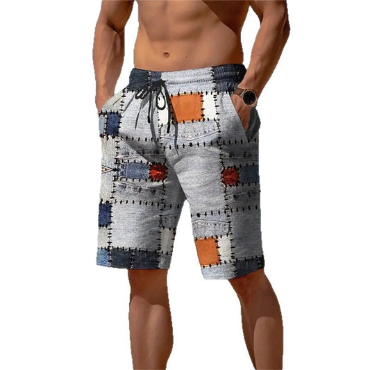 Pantaloncini Uomo a Quadri 3D – Shorts Estivi in Mesh, Leggeri e alla Moda