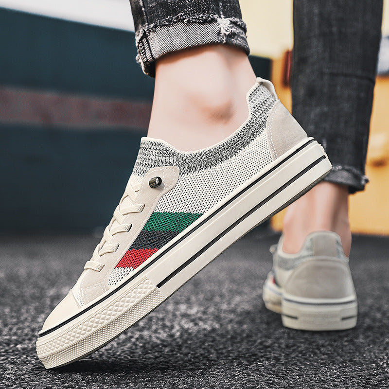 Breathable Thin Knitted Mesh Men's Casual Sneakers