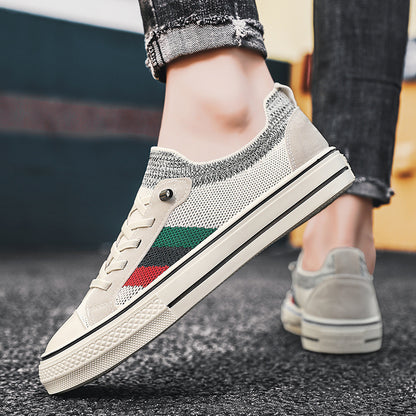Breathable Thin Knitted Mesh Men's Casual Sneakers