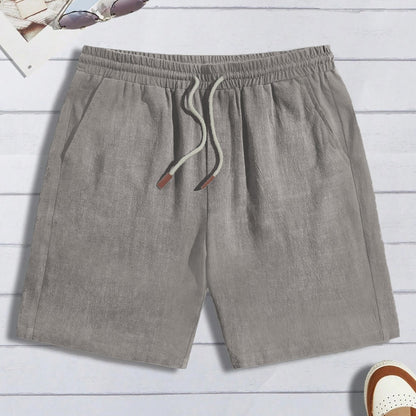 Shorts di lino sottili, pantaloncini casual