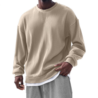 Men's Loose Trendy Long Sleeve Round Neck Top