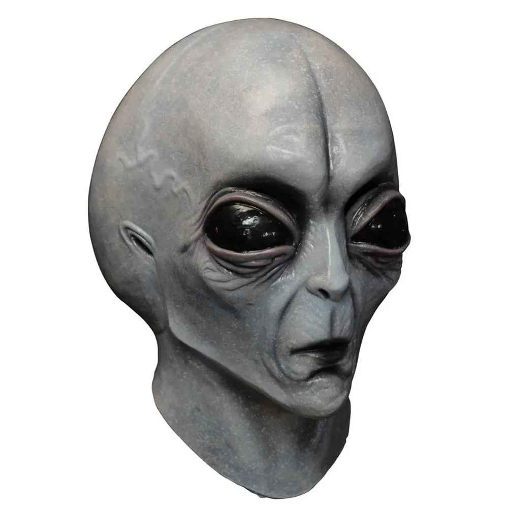 👽 MASCHERA ALIENO UFO TESCHIO HALLOWEEN COSPLAY IN SILICA GEL
