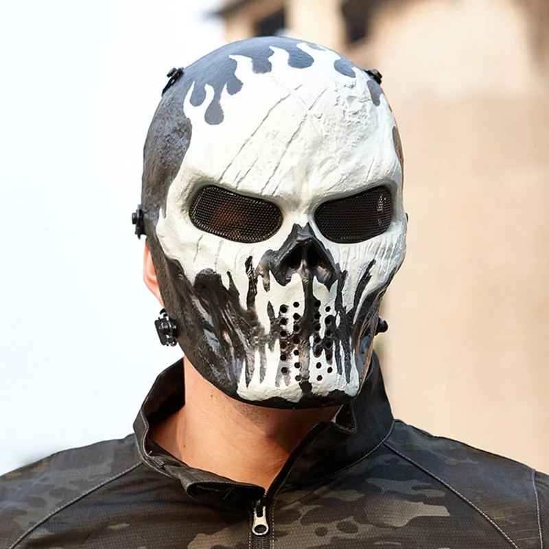 ⚔️ Maschera da Guerriero Teschio in Metallo – Cosplay, Feste Horror