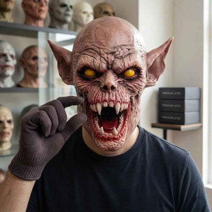 👹 Maschera Demone Ghoul Vampiro in Lattice – Halloween & Cosplay