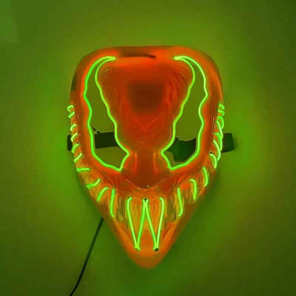 Horror Halloween GlowMasks Led luminoso Scream Venom Mask