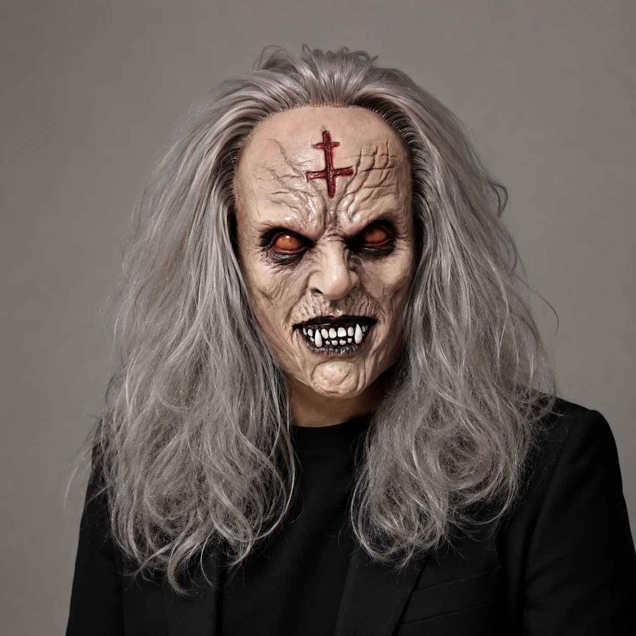 🎭 MASCHERA DEMONE GHOUL VAMPIRO HALLOWEEN LATTICE INTEGRALE HORROR