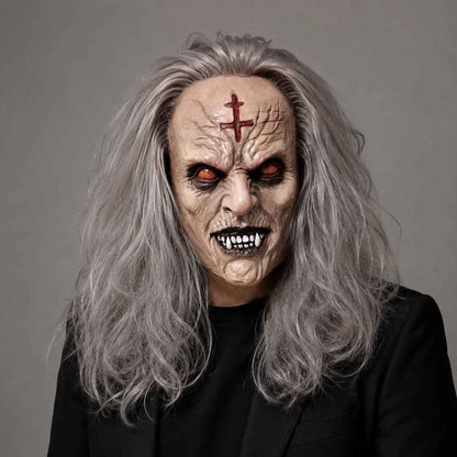 🎭 MASCHERA DEMONE GHOUL VAMPIRO HALLOWEEN LATTICE INTEGRALE HORROR